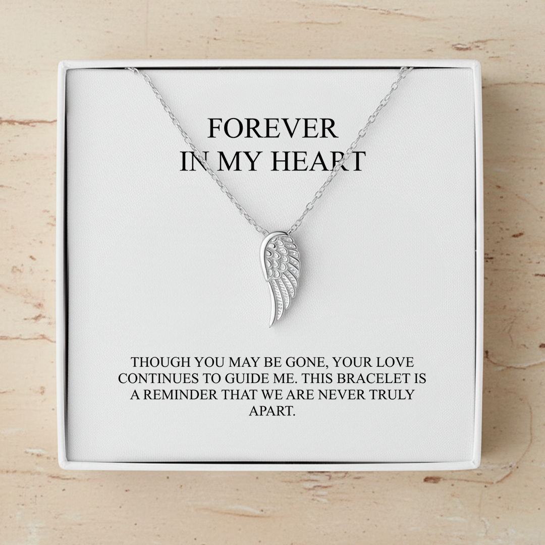 An Angel Forever in my Heart - Angel Wing Necklace