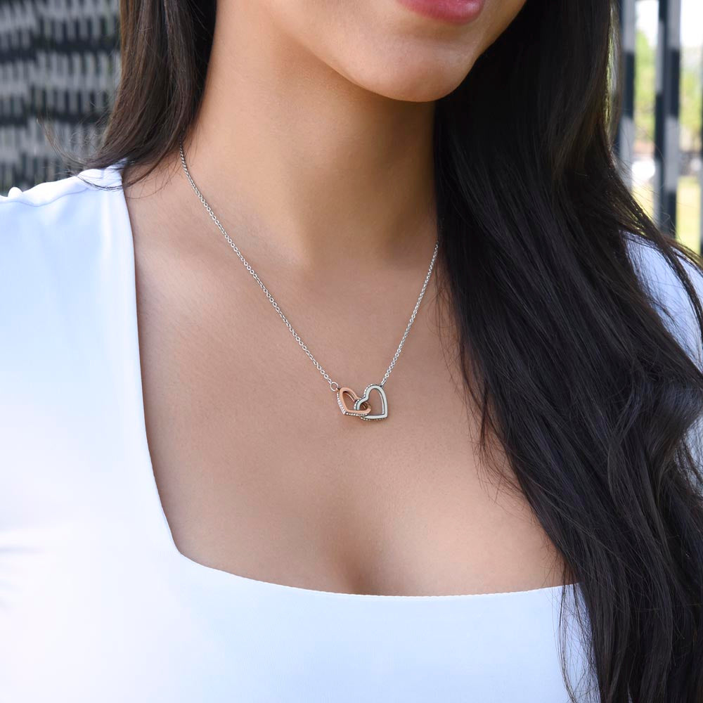 To my Daughter - Hearts necklace