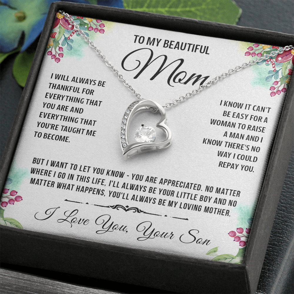 To My Special Mom - Heart Necklace