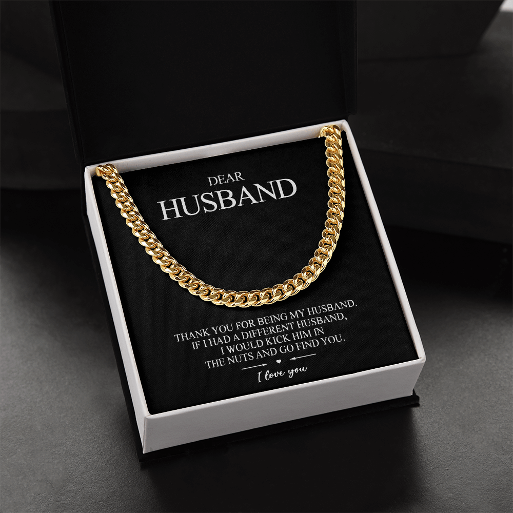 To my Husband - Thank you for being my husband