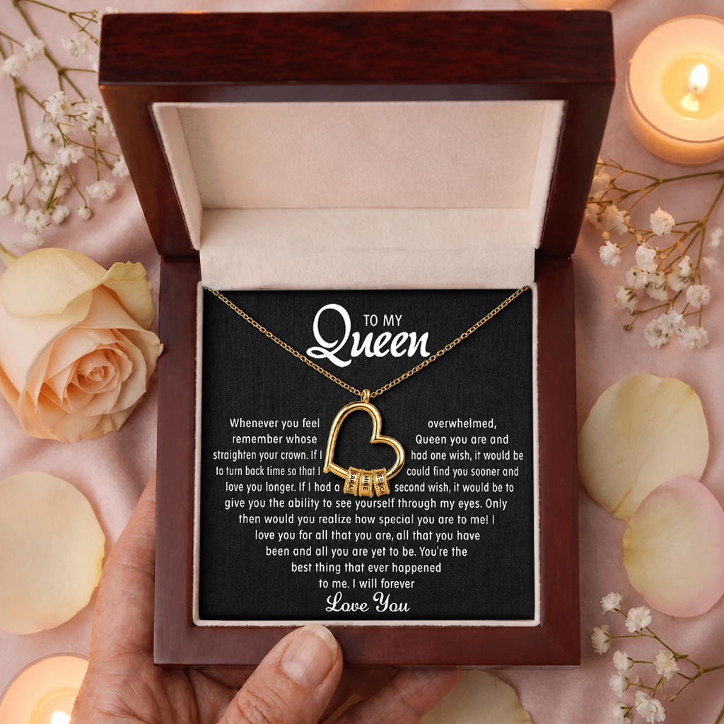 To My Queen - Heart of Our Family Necklace