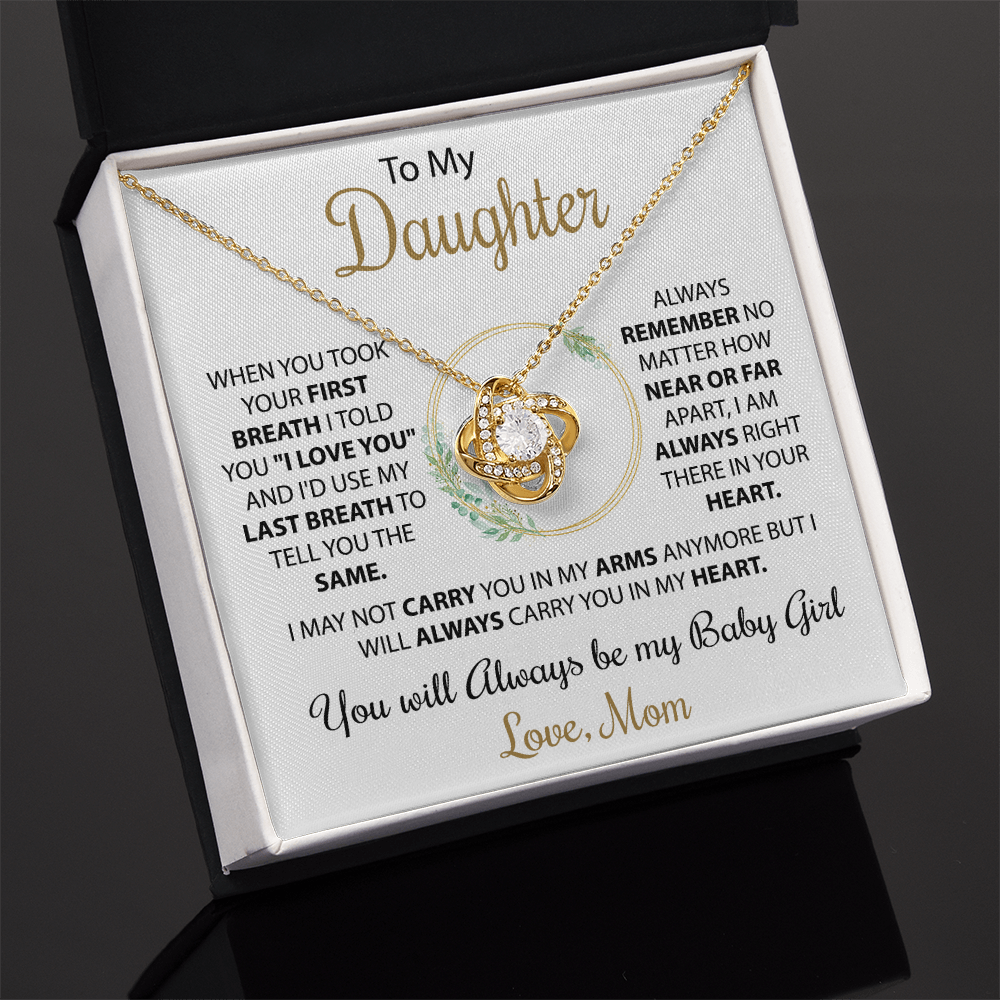 To My Daughter - Your First Breath - Love, Mom