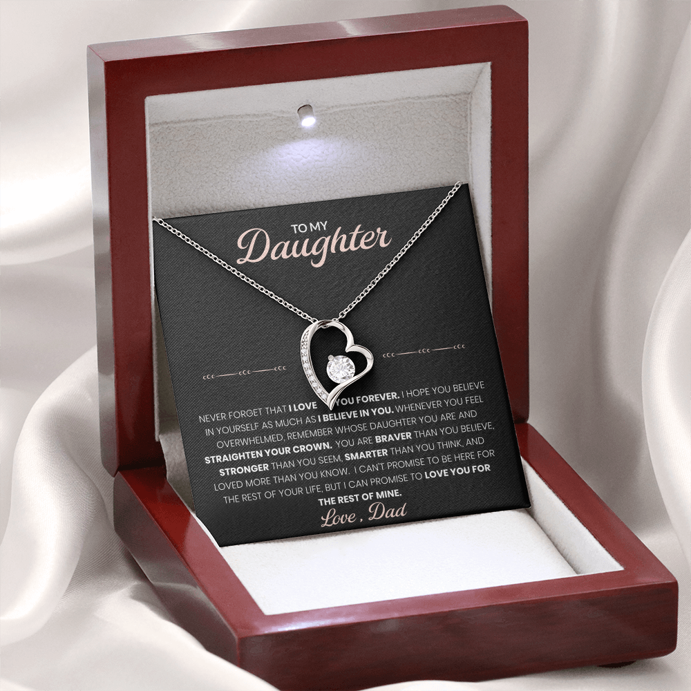 To My Daughter – Forever Love Knot Necklace