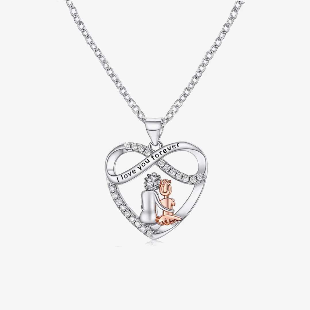 To My Granddaughter - You Will Always Have Me at your Side - Heart Necklace