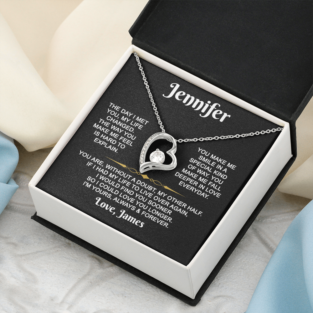 I'm Yours Forever - Customized - Heart Necklace