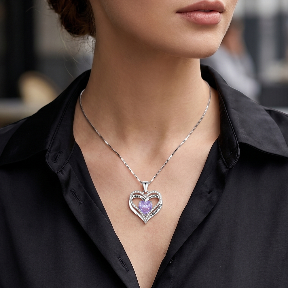 To My Queen - Personalized Heart necklace