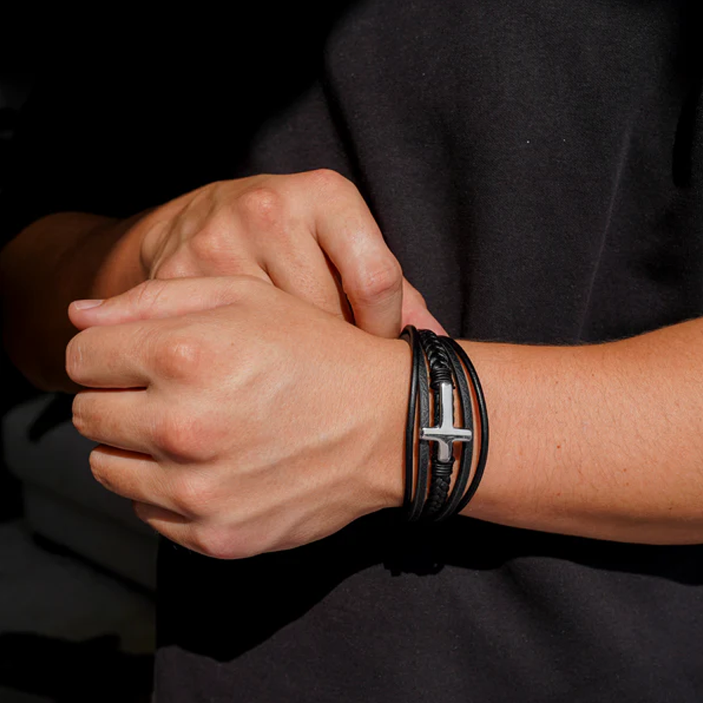 To my Grandson - Eternal Guardian Faith Bracelet