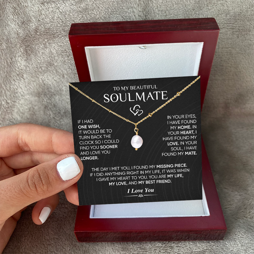 To My Soulmate - Love Pearl Necklace