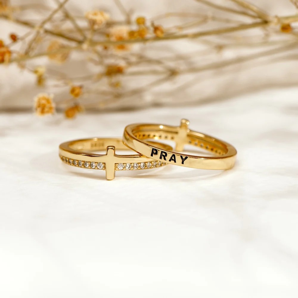 To My Daughter - PRAY ON IT - Cross Ring