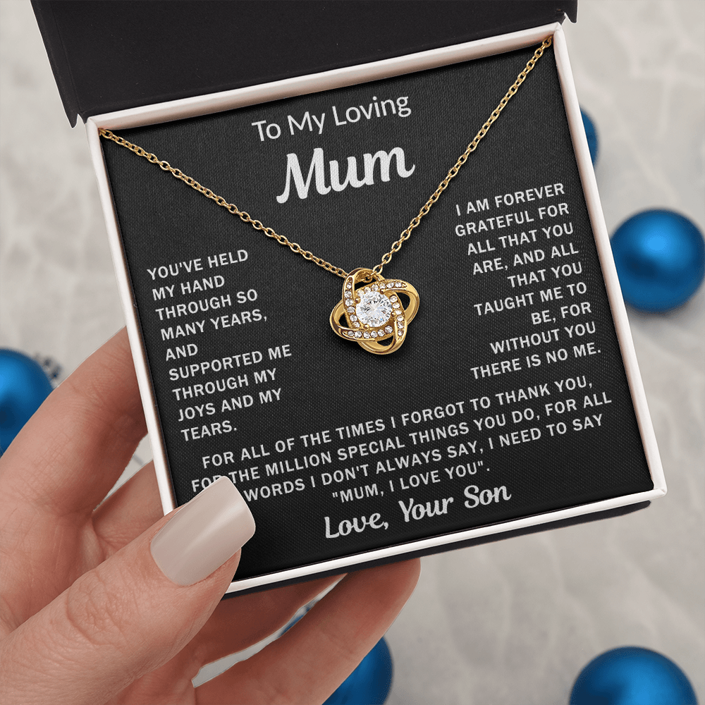 To My Loving Mum - Knot Necklace