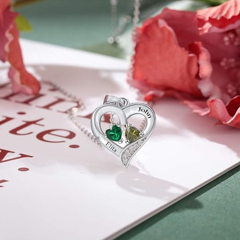 Apology Gift For Her -  Personalized Heart necklace