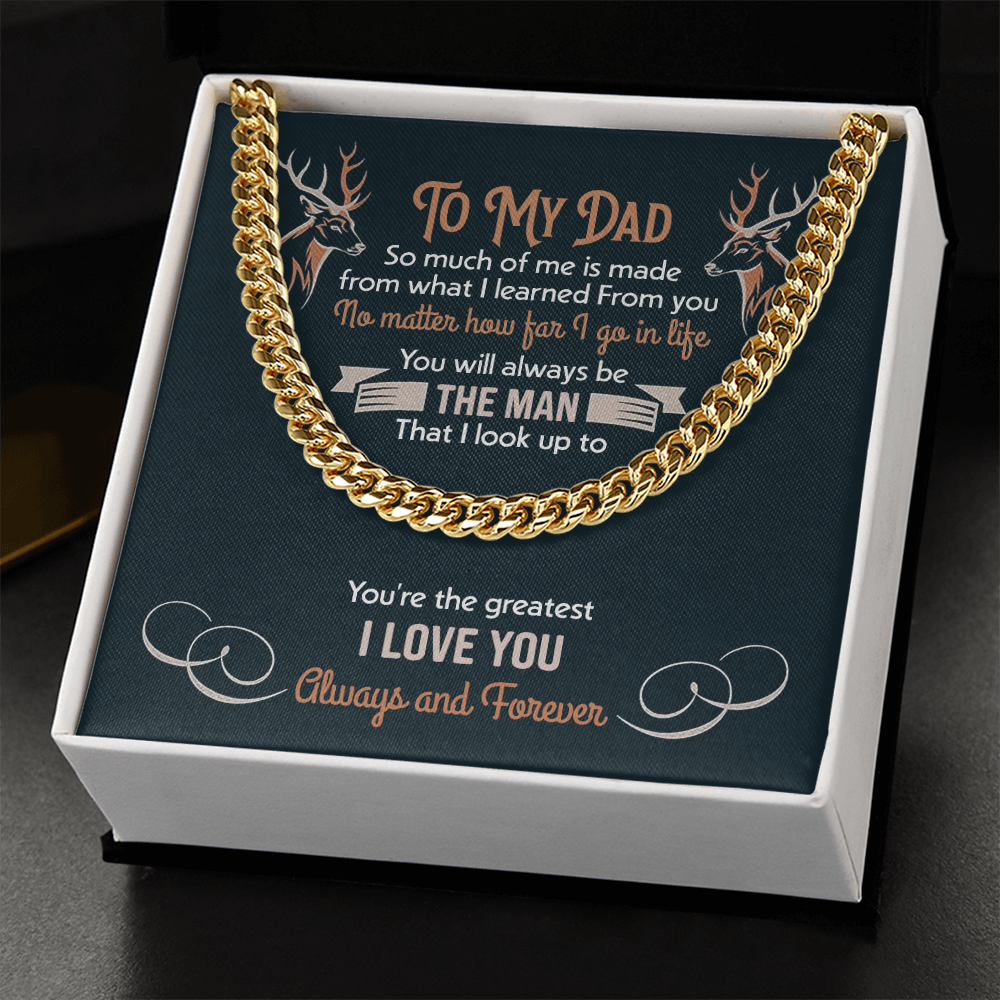 To my Dad - You will always be the man that I look up to