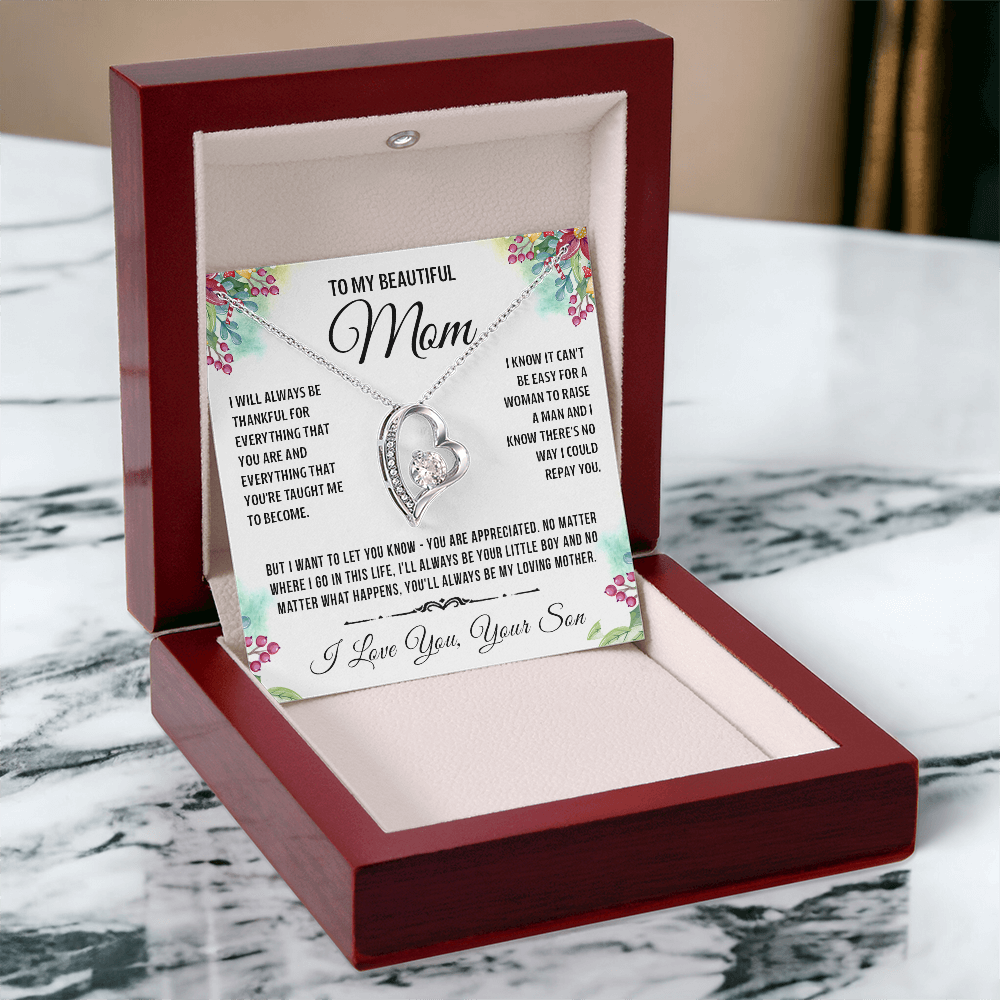 To My Special Mom - Heart Necklace