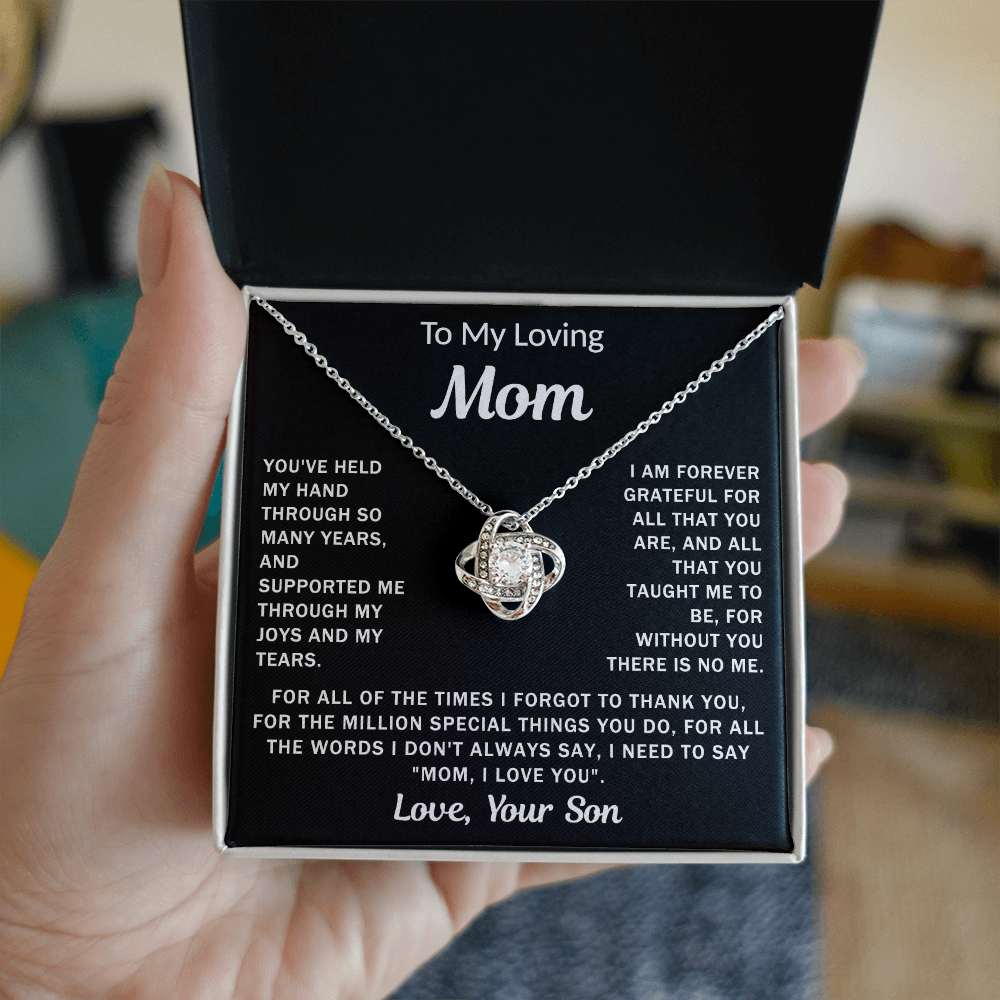 To My Loving Mom - Knot Necklace