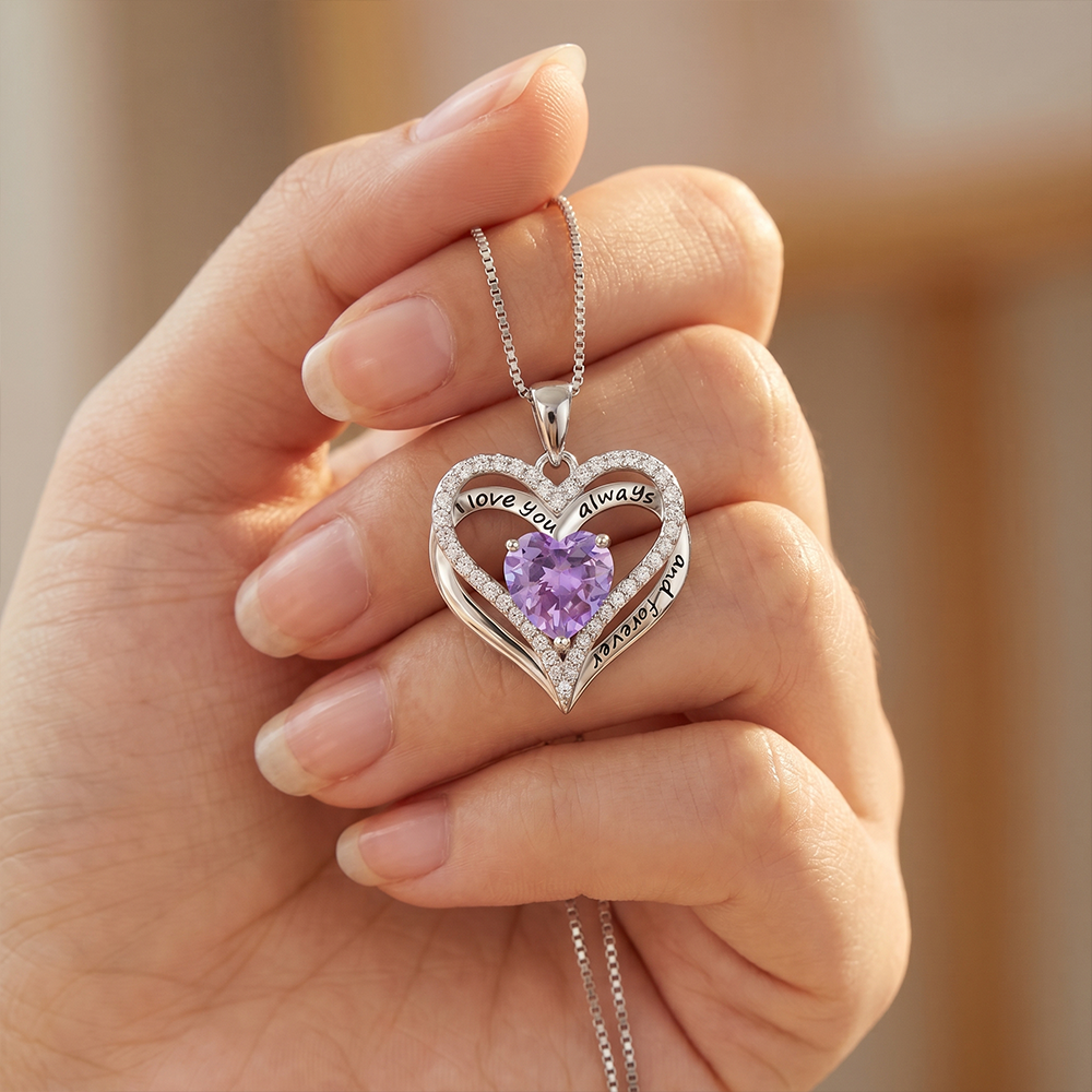 To my Daughter - Personalized Heart necklace