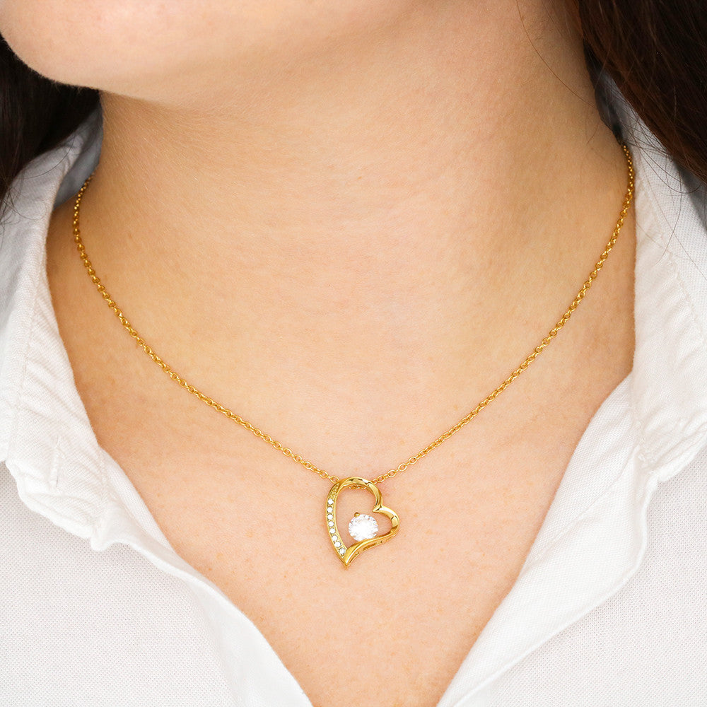 To my Daughter - Heart Necklace, Love Dad