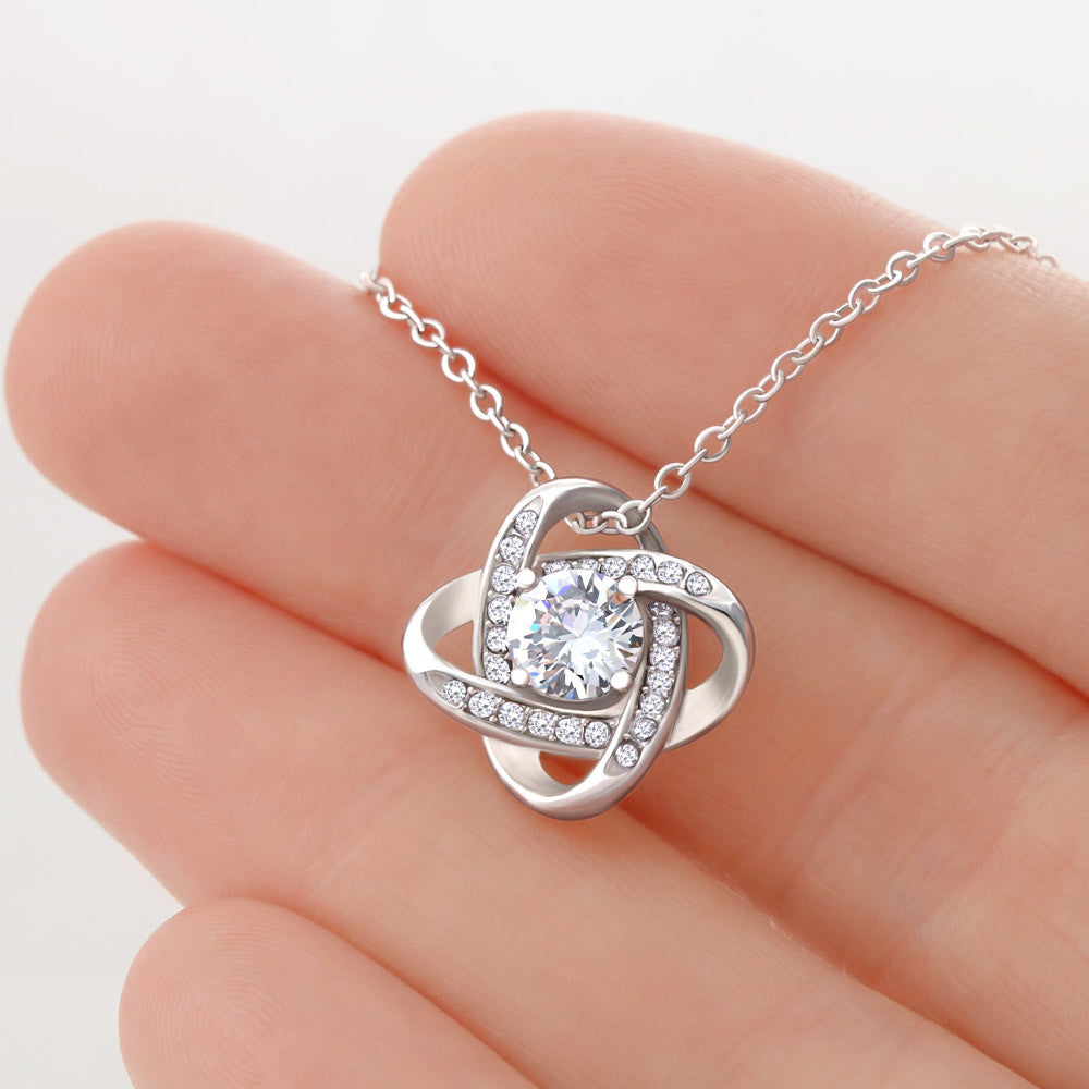 To My Loving Mom - knot Necklace from Daughter