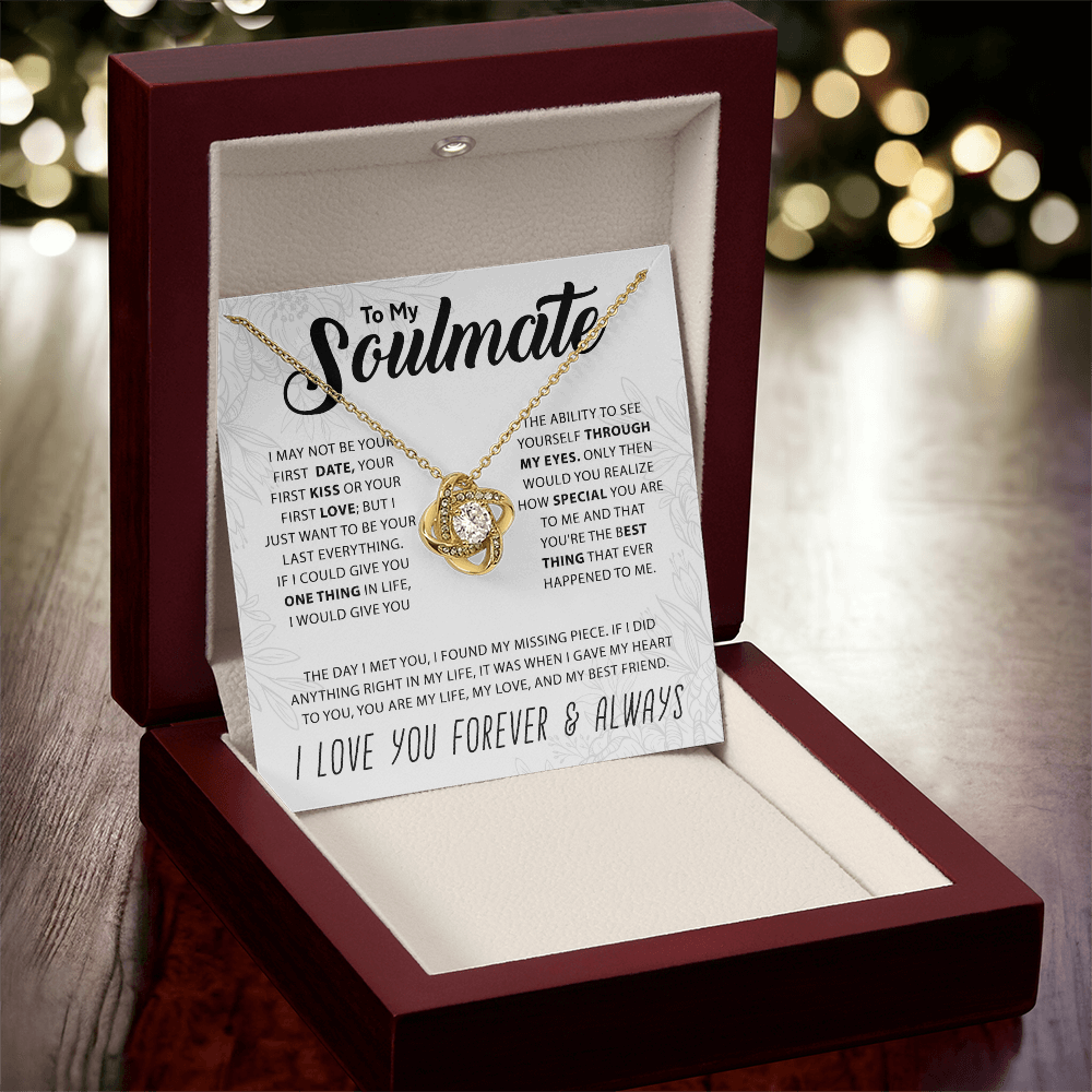 To My Soulmate - Knot Necklace