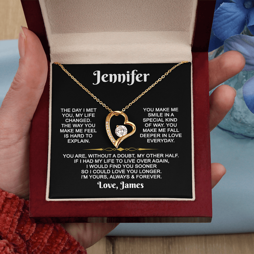 I'm Yours Forever - Customized - Heart Necklace