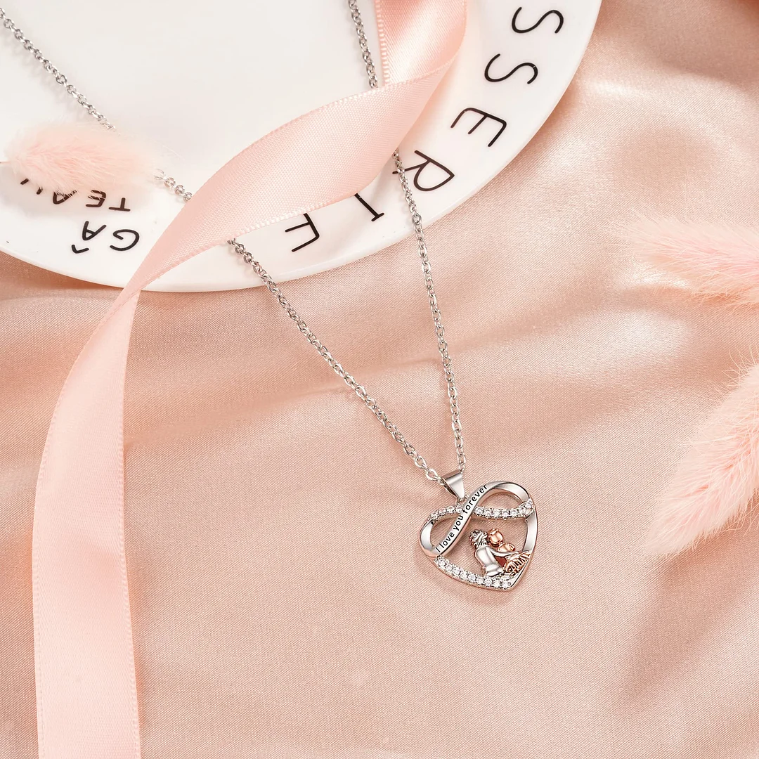 To My Granddaughter - You Will Always Have Me - Heart Necklace