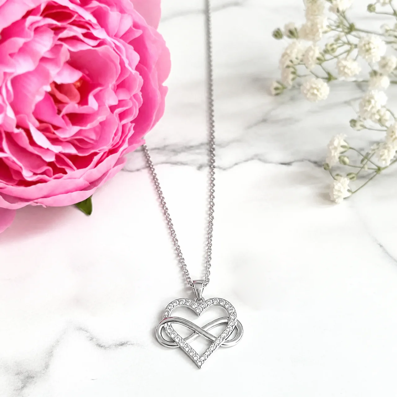 To My Mom - Infinity Heart Necklace