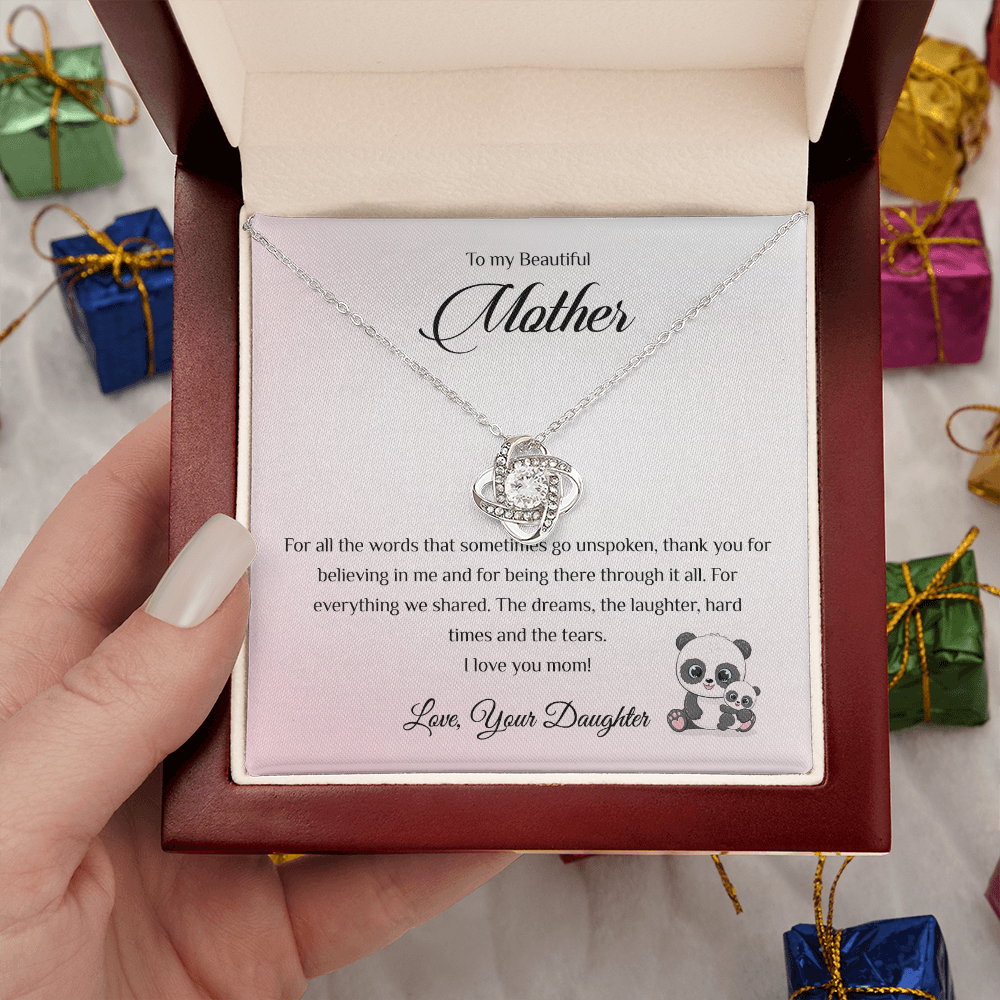 To my Beautiful Mother - For all the words that sometimes