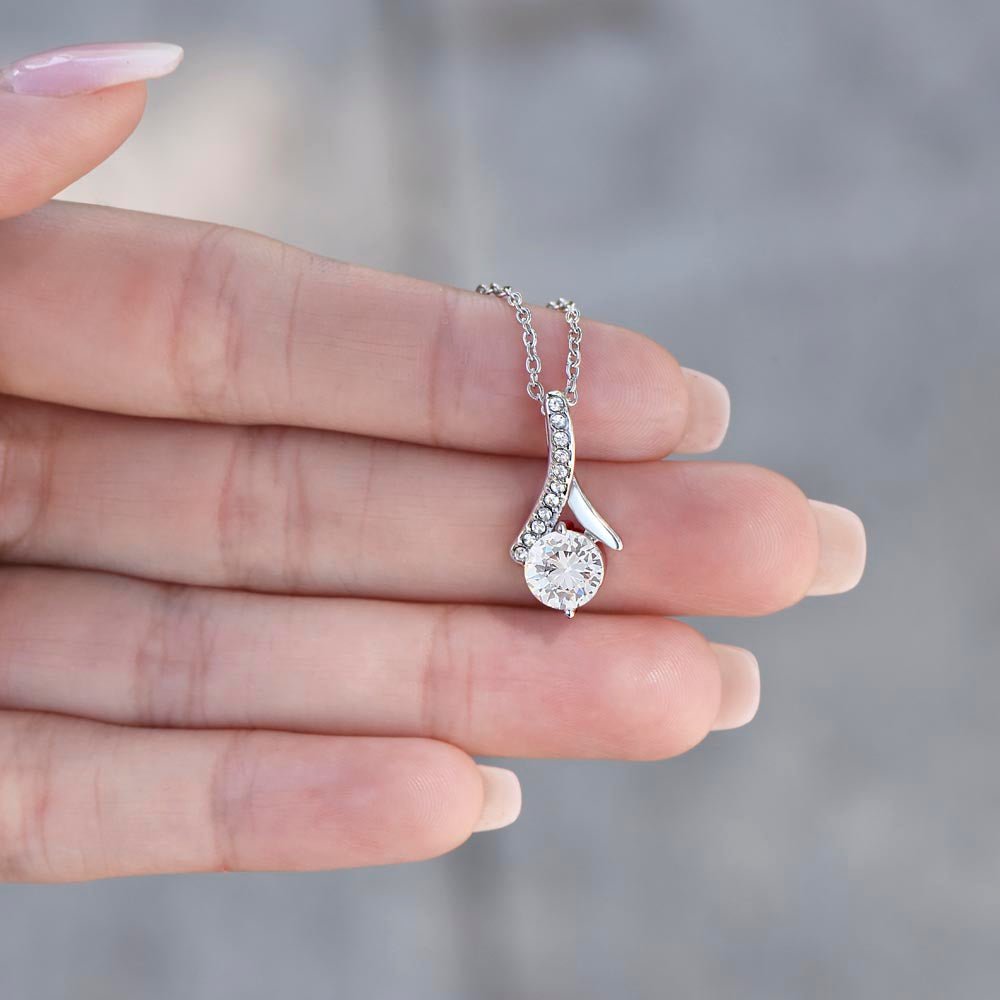To My Loving Mom - Pendant Necklace from Daughter