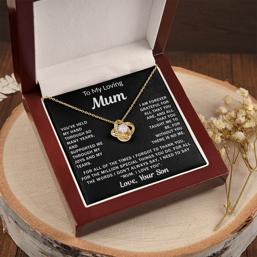 To My Loving Mum - Knot Necklace