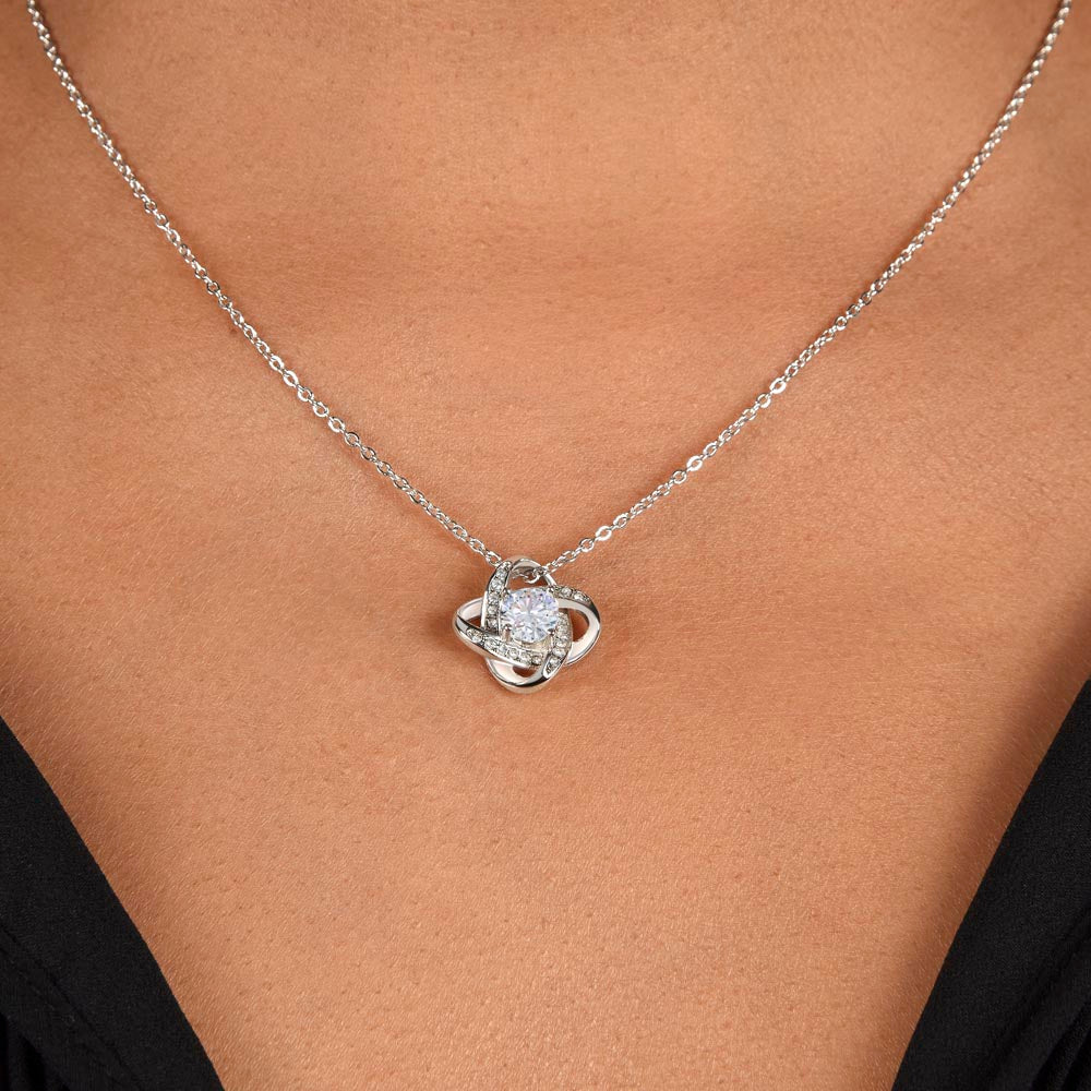 To My Loving Mom - knot Necklace from Daughter
