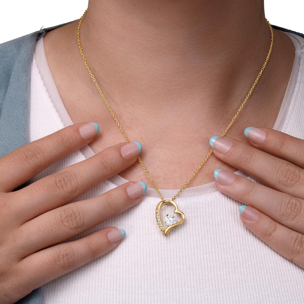 To My Mom - I Love You from Son - Heart Necklace