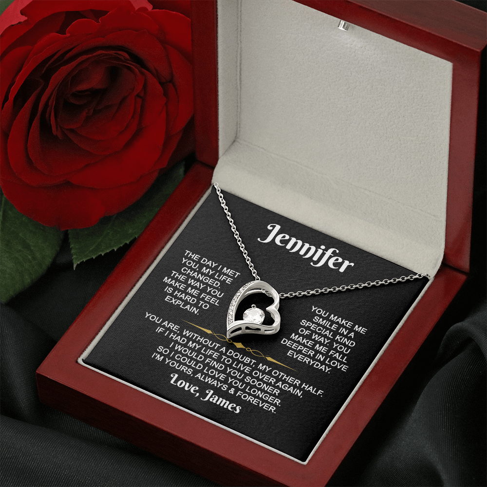 I'm Yours Forever - Customized - Heart Necklace