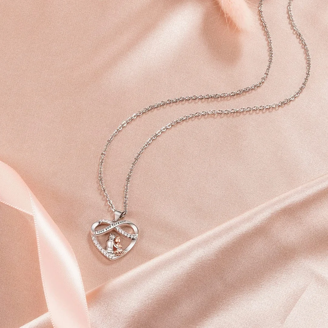 To My Daughter - You Will Always Have Me at your Side - Heart Necklace