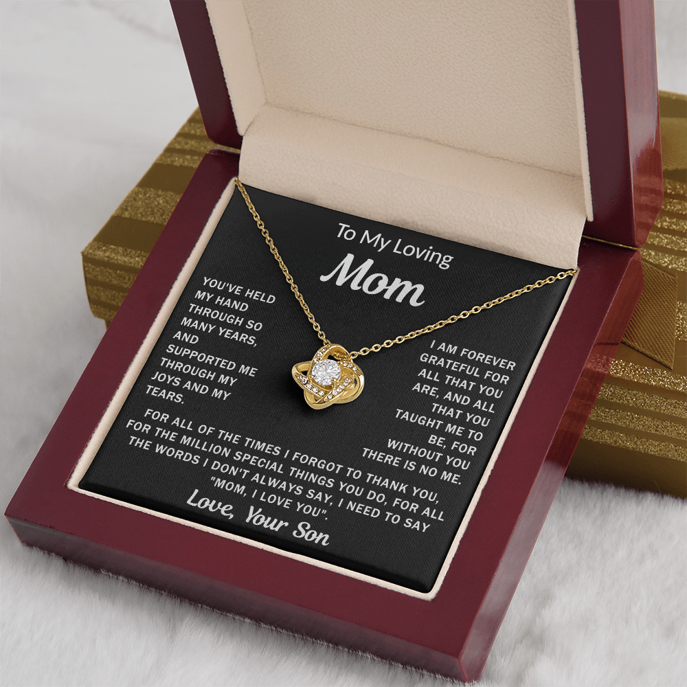 To My Loving Mom - Knot Necklace