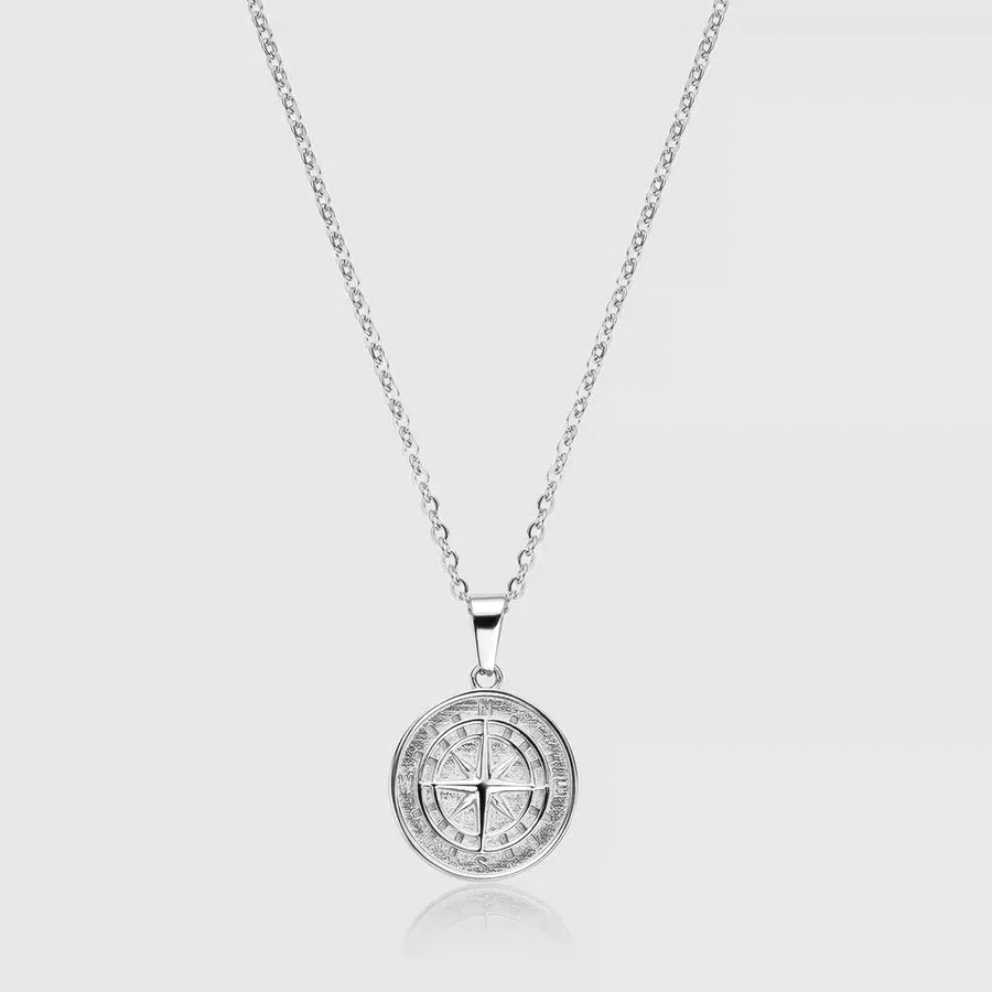 To my Man - “I found my missing piece” - Compass necklace - Gold