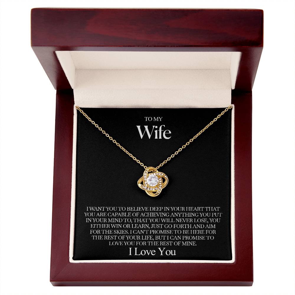 To my Wife - Love knot necklace