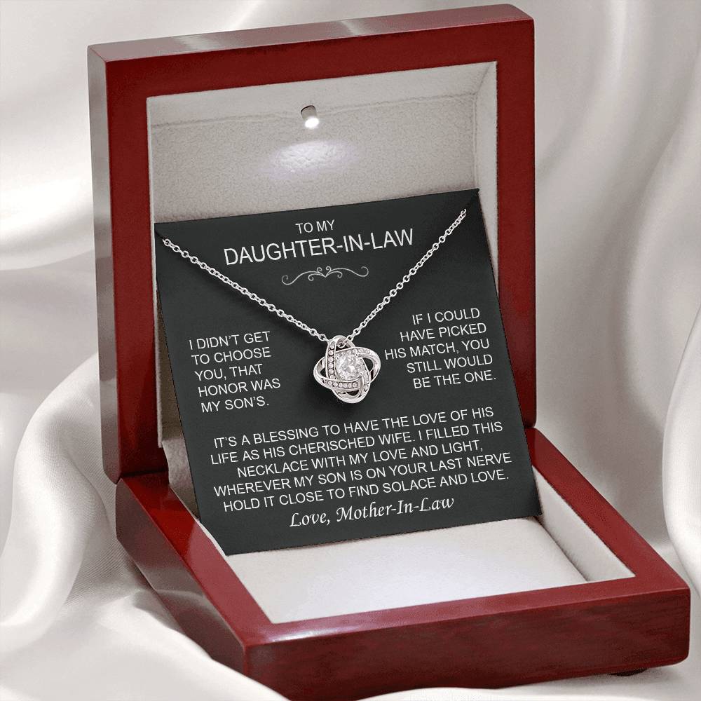 To My Daughter-In-Law - I Didn't Get To Choose You