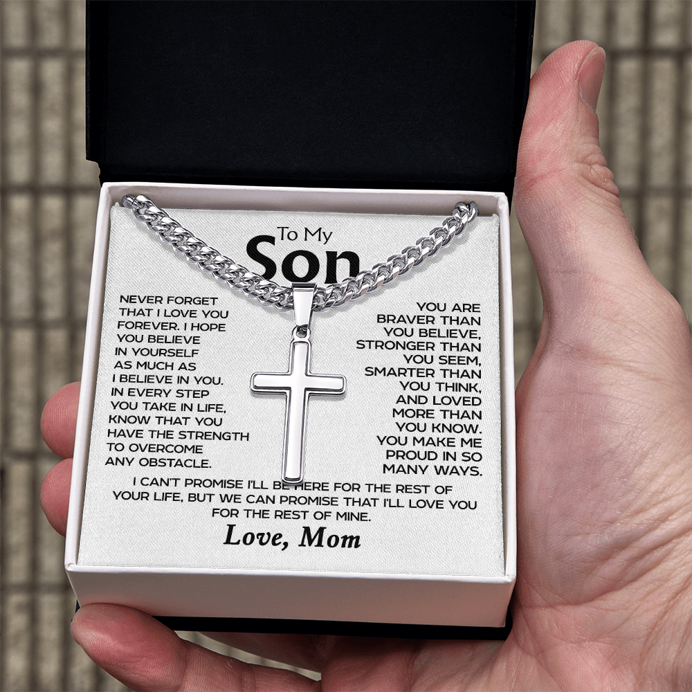 To my Son - Cross Necklace