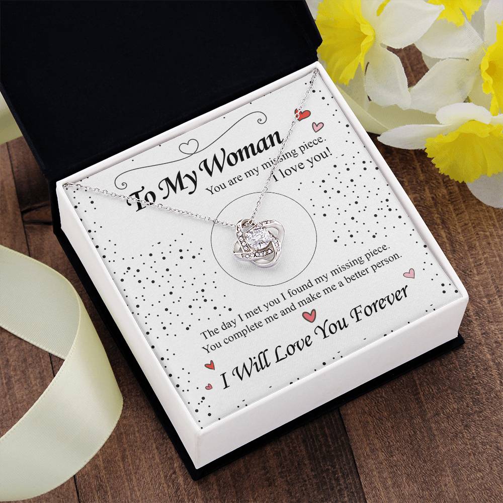 To my Woman - Love Knot Necklace