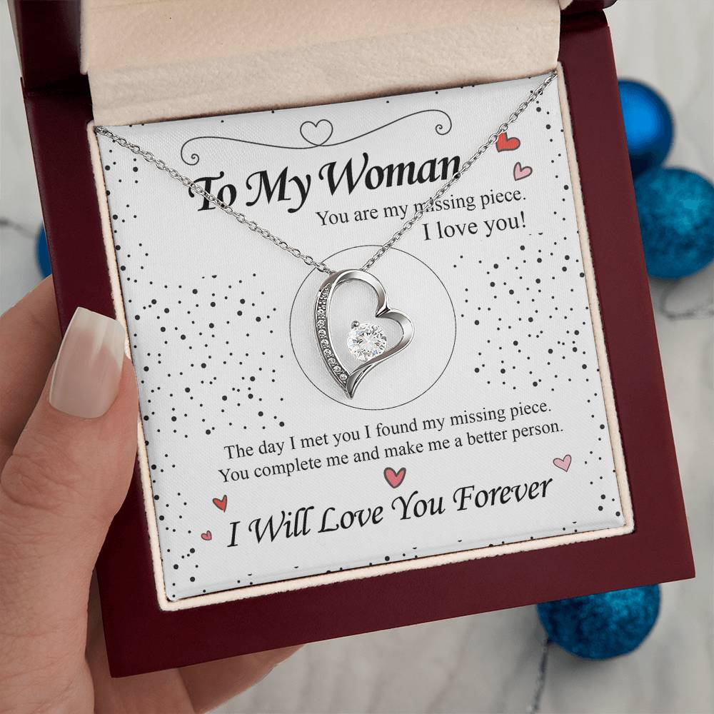 To my Wife - Love Heart Necklace